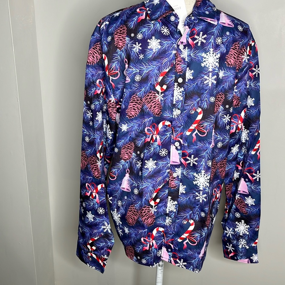 FOHEMR (NWT) MENS HOLIDAY SHIRT